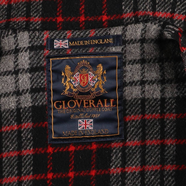 Gloverall duffle coat, made in England, men's size M wool gray type Vintage Second Hand