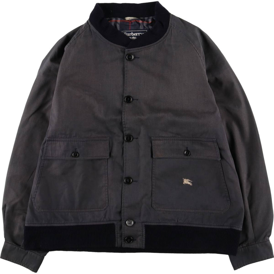 Burberry's blouson, made in Spain, men's size XL polyester gray type Vintage Second Hand