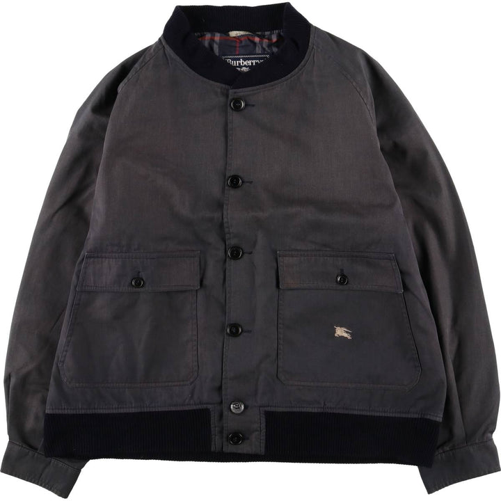 Burberry's blouson, made in Spain, men's size XL polyester gray type Vintage Second Hand