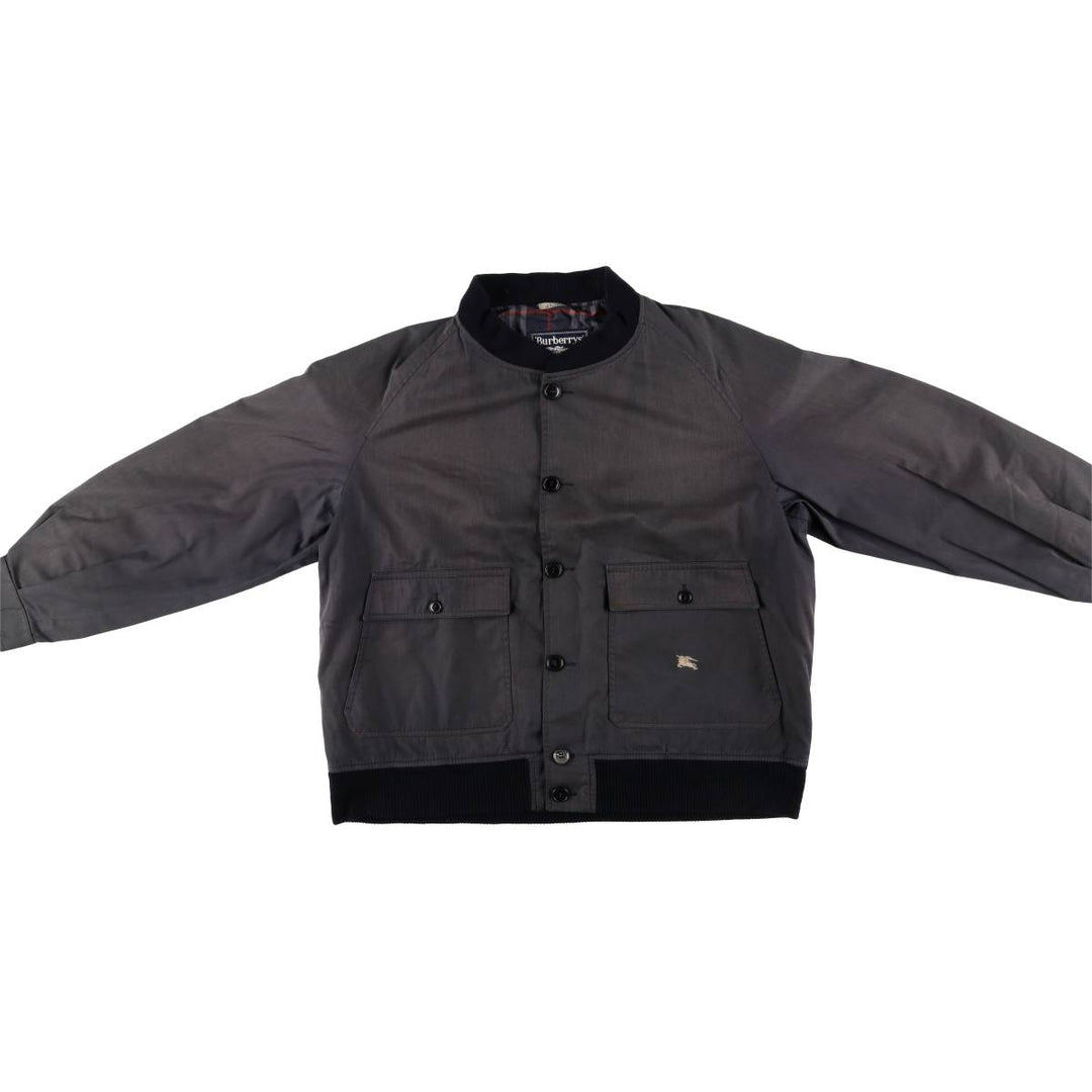Burberry's blouson, made in Spain, men's size XL polyester gray type Vintage Second Hand