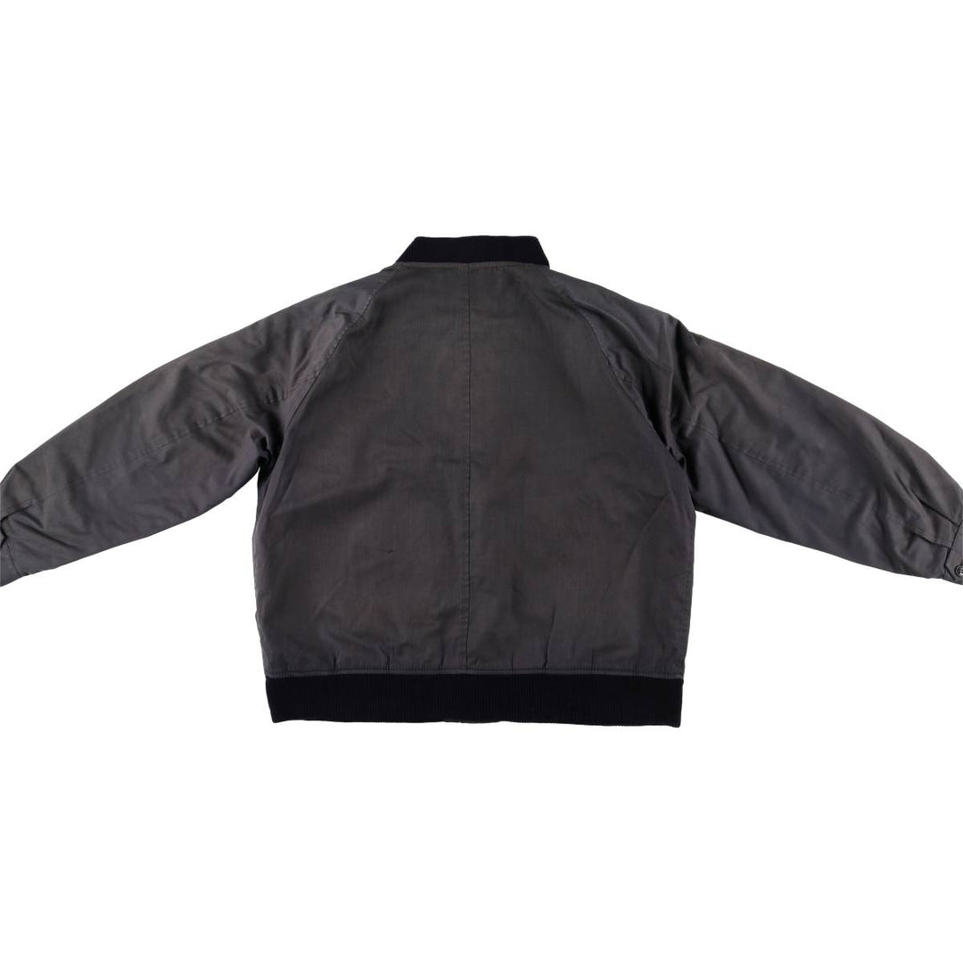 Burberry's blouson, made in Spain, men's size XL polyester gray type Vintage Second Hand