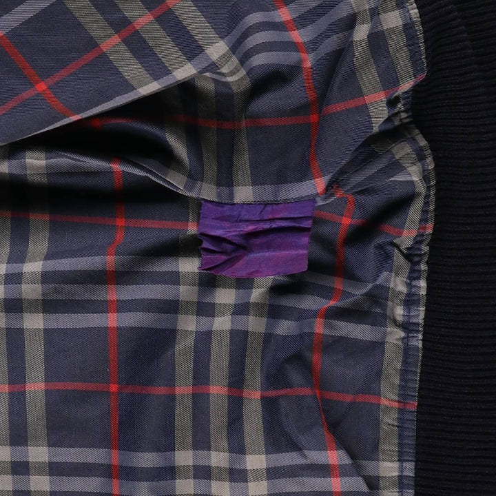 Burberry's blouson, made in Spain, men's size XL polyester gray type Vintage Second Hand