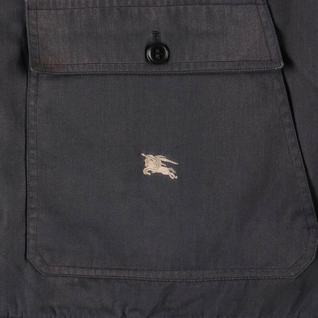 Burberry's blouson, made in Spain, men's size XL polyester gray type Vintage Second Hand