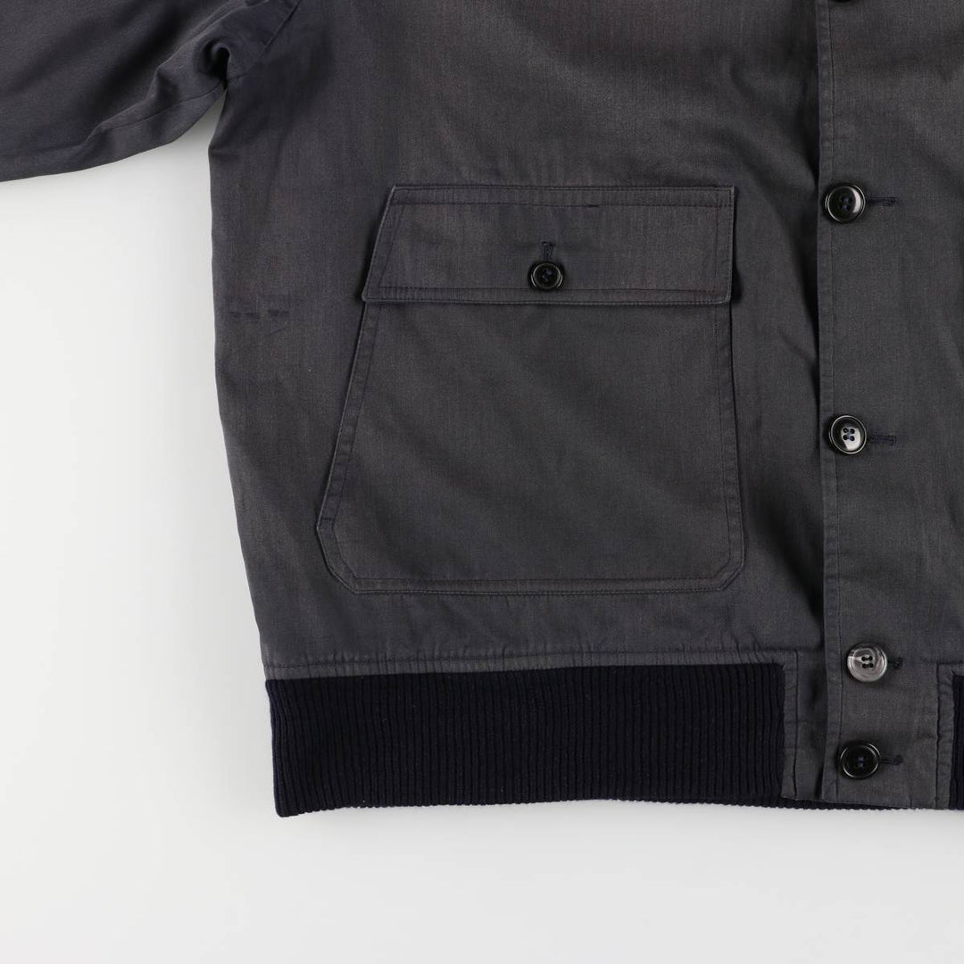 Burberry's blouson, made in Spain, men's size XL polyester gray type Vintage Second Hand