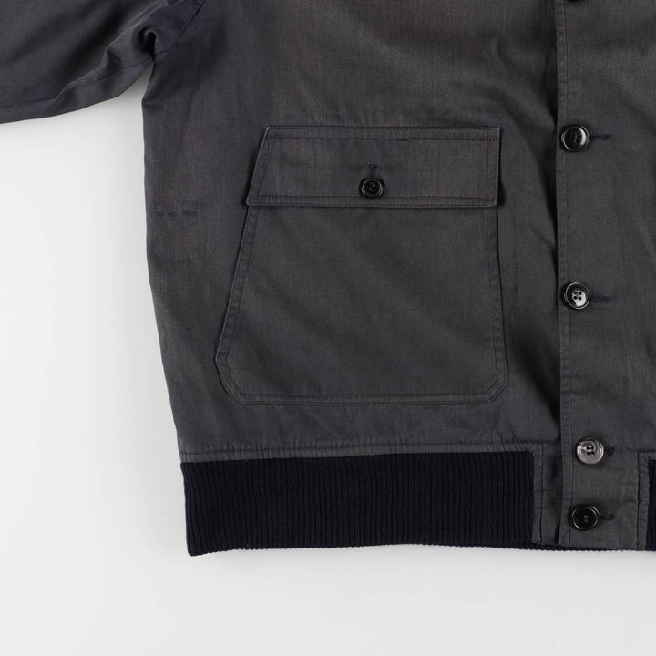 Burberry's blouson, made in Spain, men's size XL polyester gray type Vintage Second Hand