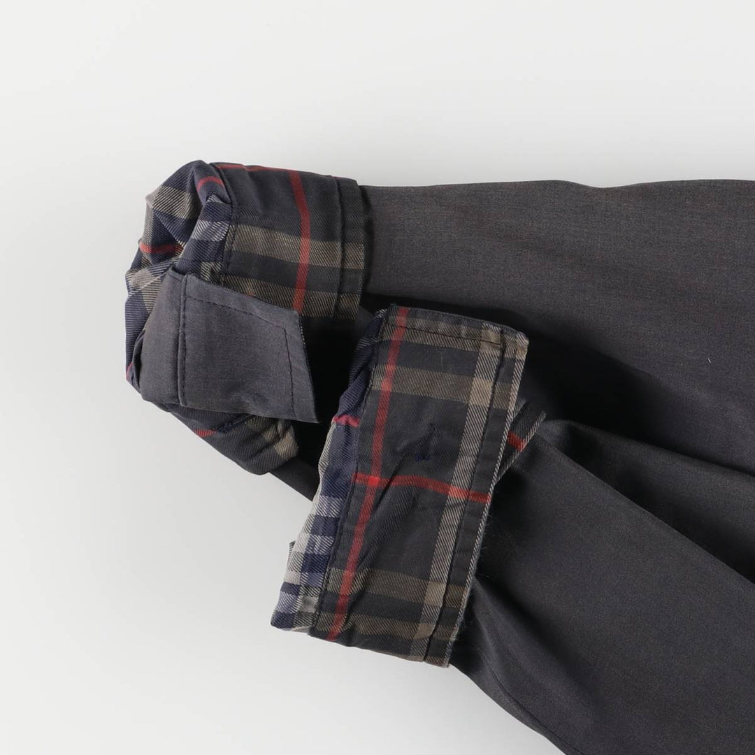 Burberry's blouson, made in Spain, men's size XL polyester gray type Vintage Second Hand