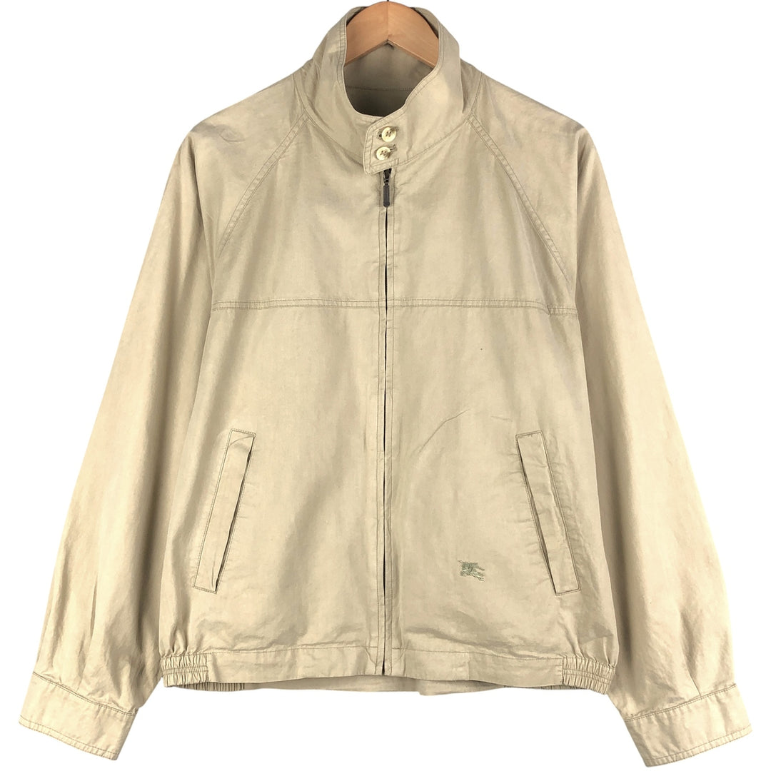 Burberry's Harrington Jacket Swing Top Men's XL cotton Beige type Vintage Second Hand