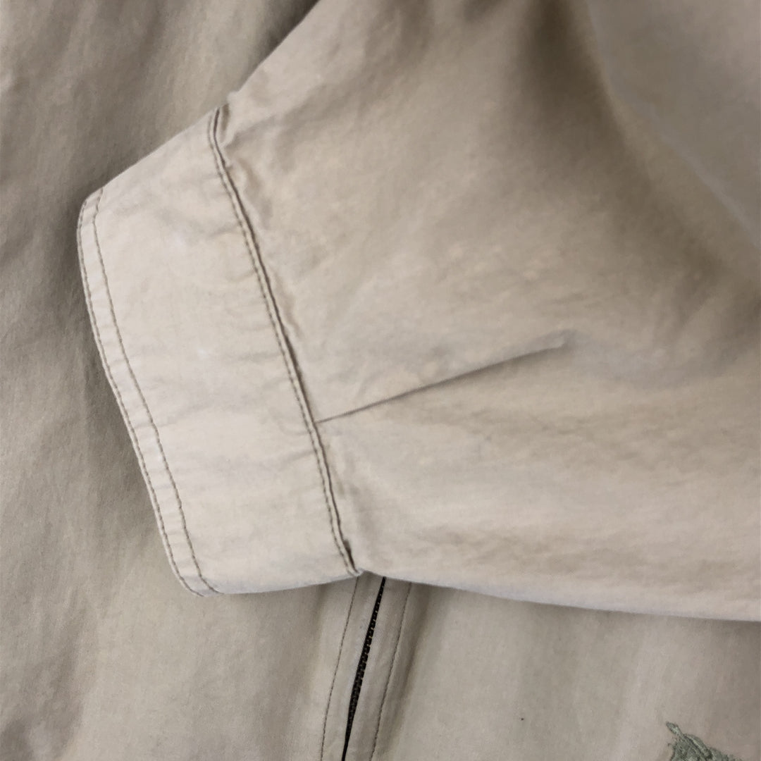 Burberry's Harrington Jacket Swing Top Men's XL cotton Beige type Vintage Second Hand