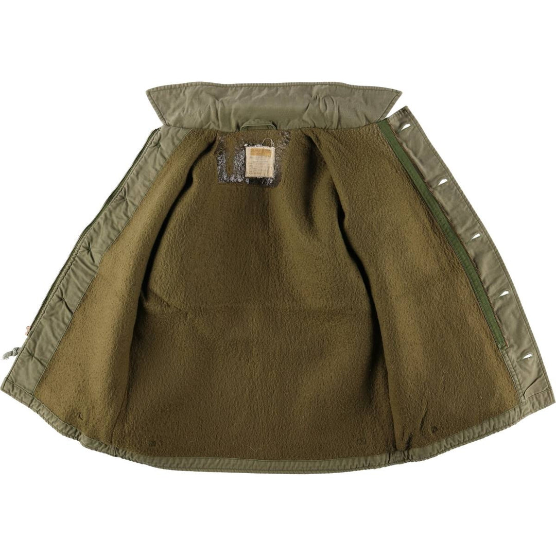 Authentic 1980'S US Navy A-2 Military Deck Jacket, Made in USA, Medium (38-40), Men's Size M, Vintage Nylon Khaki type Vintage Second Hand