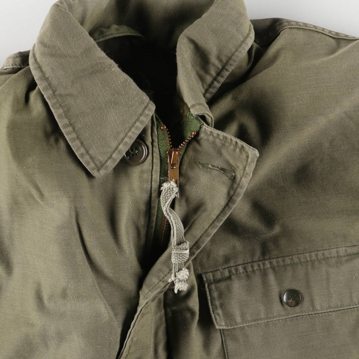 Authentic 1980'S US Navy A-2 Military Deck Jacket, Made in USA, Medium (38-40), Men's Size M, Vintage Nylon Khaki type Vintage Second Hand