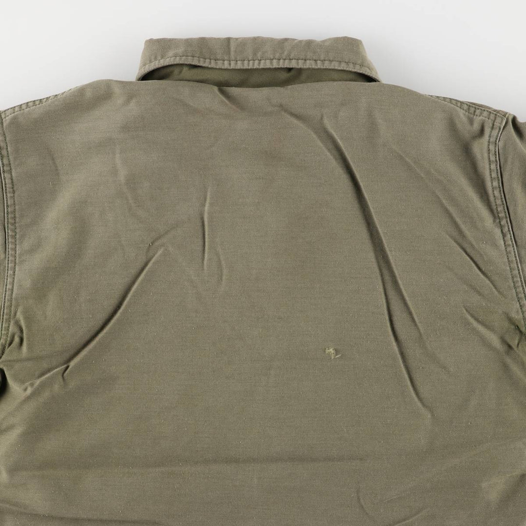 Authentic 1980'S US Navy A-2 Military Deck Jacket, Made in USA, Medium (38-40), Men's Size M, Vintage Nylon Khaki type Vintage Second Hand