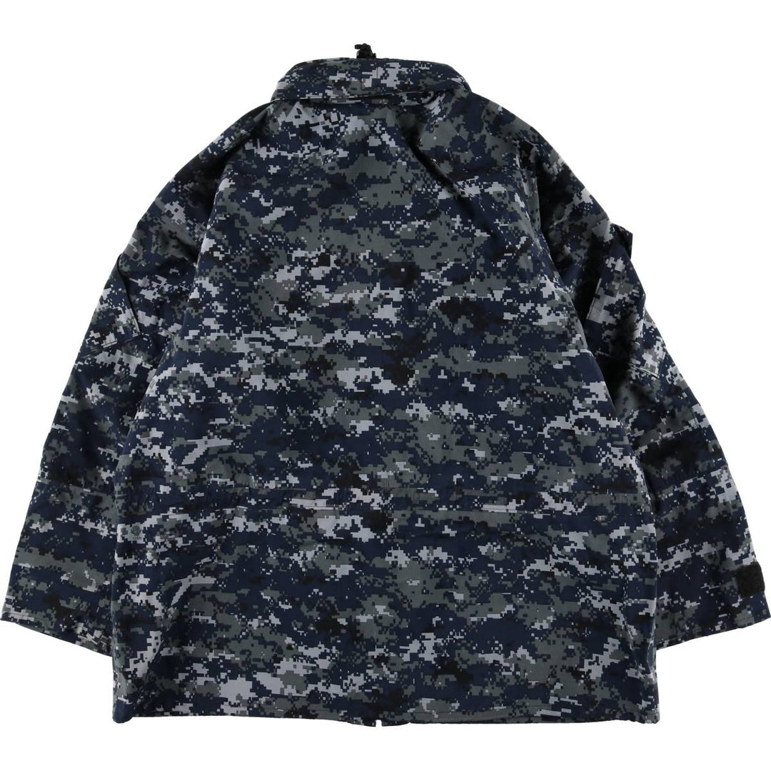 Authentic 2000'S US military camouflage pattern NWU digital camo military Gore-Tex parka, made in the USA, size X-LARGE-REGULAR, equivalent to men's XL Nylon navy blue type Vintage Second Hand