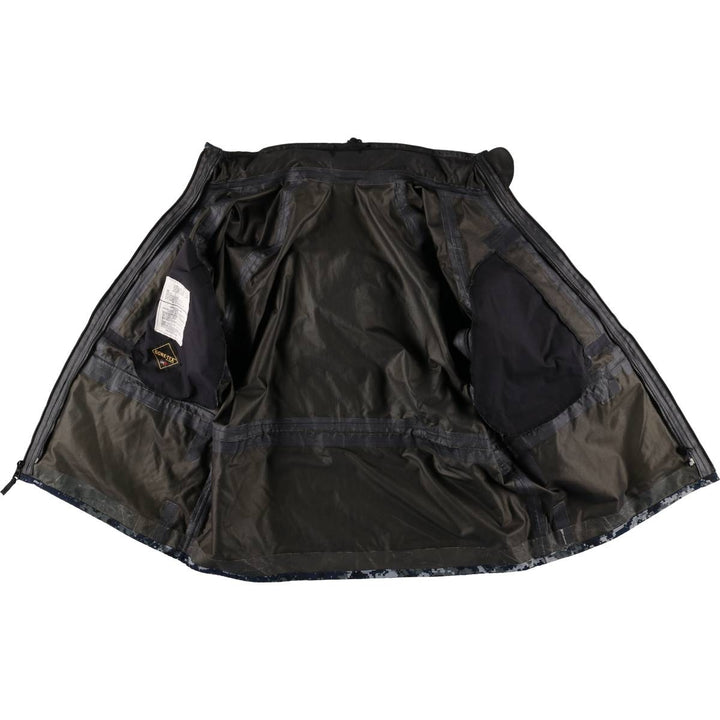 Authentic 2000'S US military camouflage pattern NWU digital camo military Gore-Tex parka, made in the USA, size X-LARGE-REGULAR, equivalent to men's XL Nylon navy blue type Vintage Second Hand