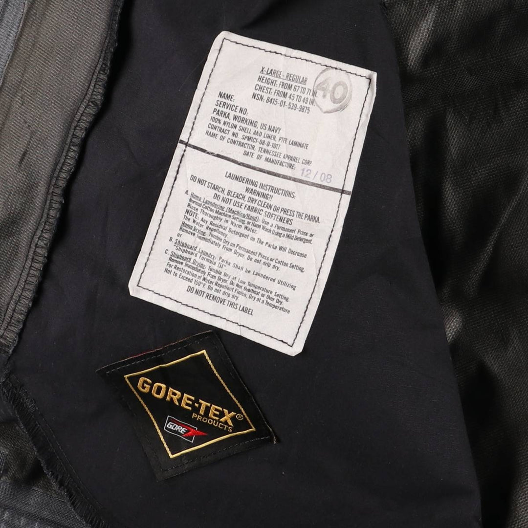 Authentic 2000'S US military camouflage pattern NWU digital camo military Gore-Tex parka, made in the USA, size X-LARGE-REGULAR, equivalent to men's XL Nylon navy blue type Vintage Second Hand