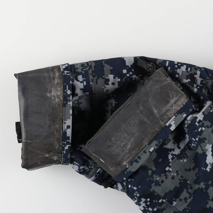 Authentic 2000'S US military camouflage pattern NWU digital camo military Gore-Tex parka, made in the USA, size X-LARGE-REGULAR, equivalent to men's XL Nylon navy blue type Vintage Second Hand