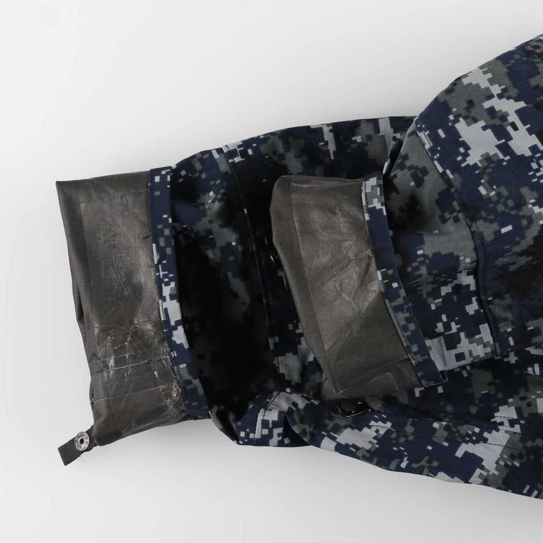 Authentic 2000'S US military camouflage pattern NWU digital camo military Gore-Tex parka, made in the USA, size X-LARGE-REGULAR, equivalent to men's XL Nylon navy blue type Vintage Second Hand
