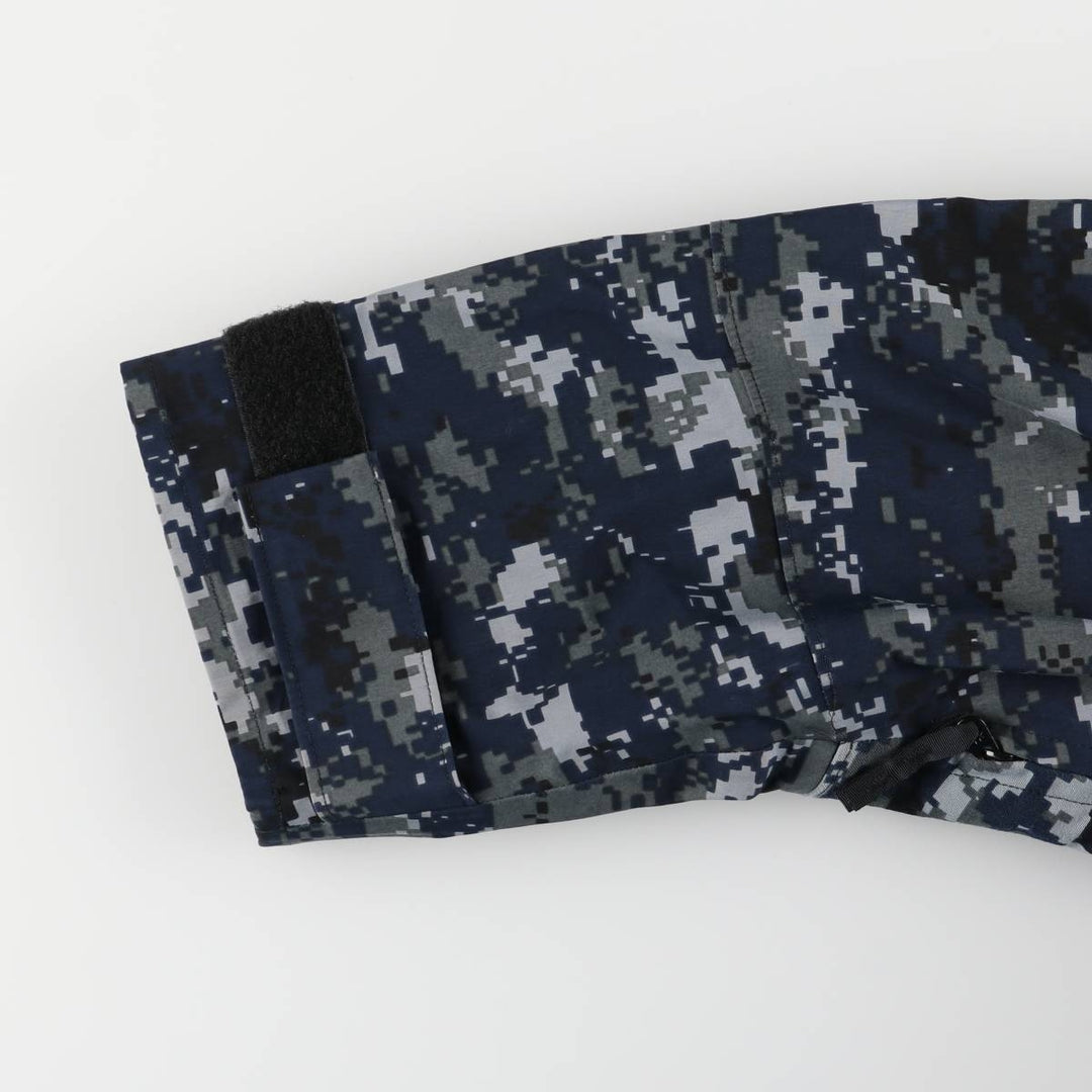 Authentic 2000'S US military camouflage pattern NWU digital camo military Gore-Tex parka, made in the USA, size X-LARGE-REGULAR, equivalent to men's XL Nylon navy blue type Vintage Second Hand