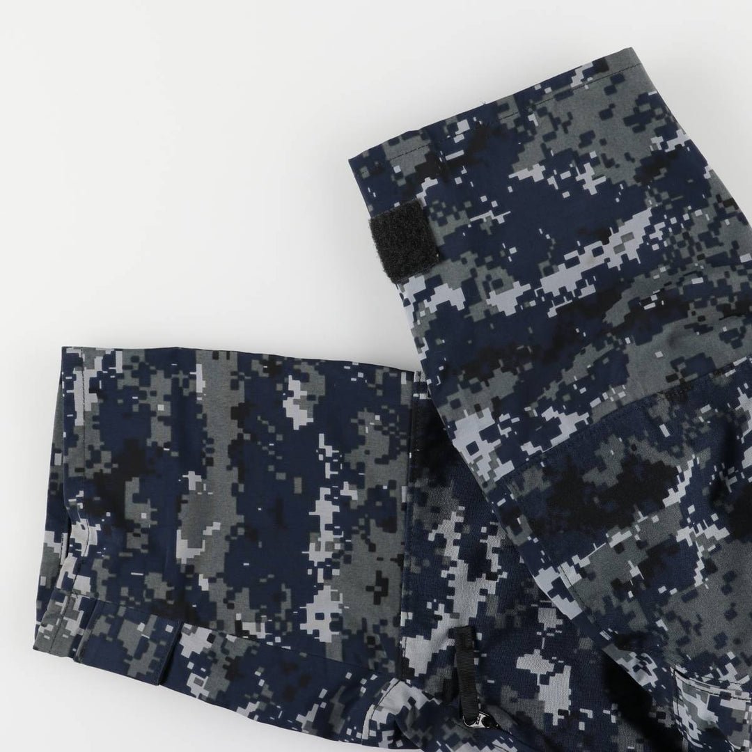 Authentic 2000'S US military camouflage pattern NWU digital camo military Gore-Tex parka, made in the USA, size X-LARGE-REGULAR, equivalent to men's XL Nylon navy blue type Vintage Second Hand