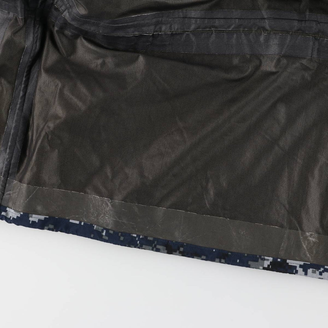 Authentic 2000'S US military camouflage pattern NWU digital camo military Gore-Tex parka, made in the USA, size X-LARGE-REGULAR, equivalent to men's XL Nylon navy blue type Vintage Second Hand