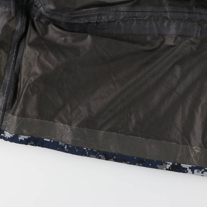 Authentic 2000'S US military camouflage pattern NWU digital camo military Gore-Tex parka, made in the USA, size X-LARGE-REGULAR, equivalent to men's XL Nylon navy blue type Vintage Second Hand