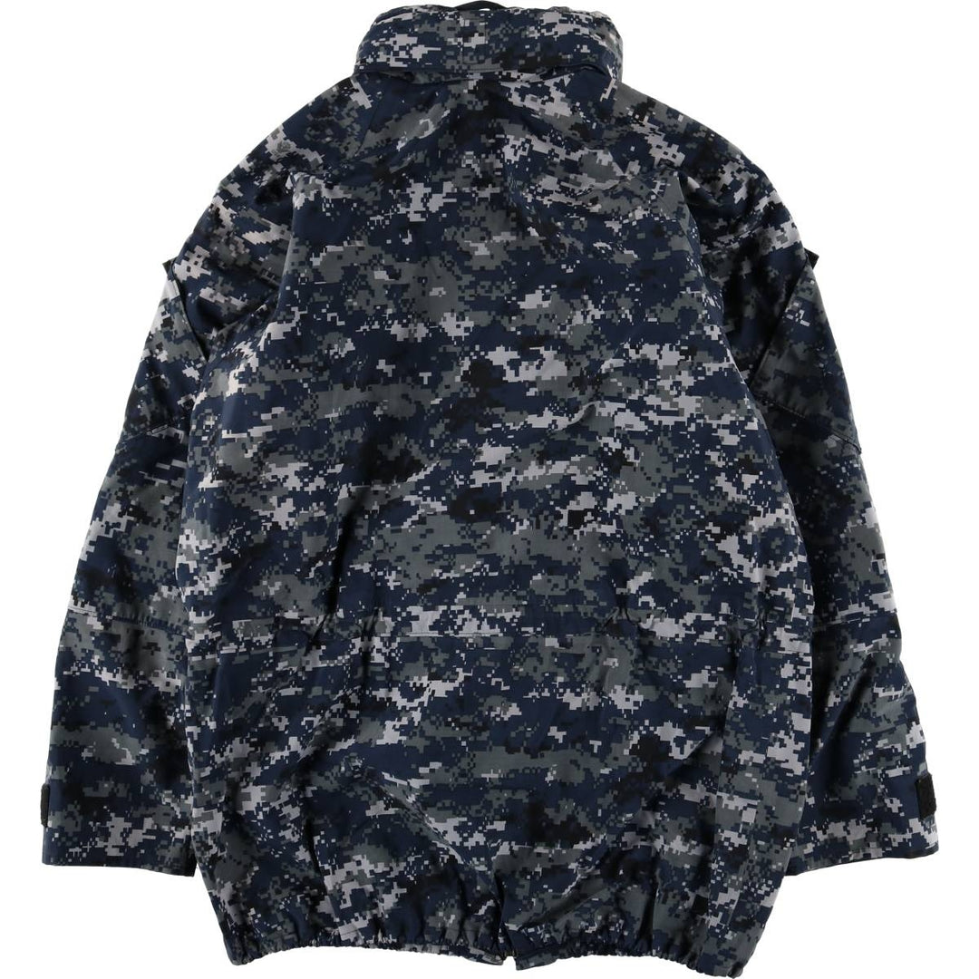 Authentic 2000'S US military camouflage pattern NWU digital camo military Gore-Tex parka, made in the USA, MEDIUM-X-LONG, equivalent to a men's M. Nylon navy blue type Vintage Second Hand
