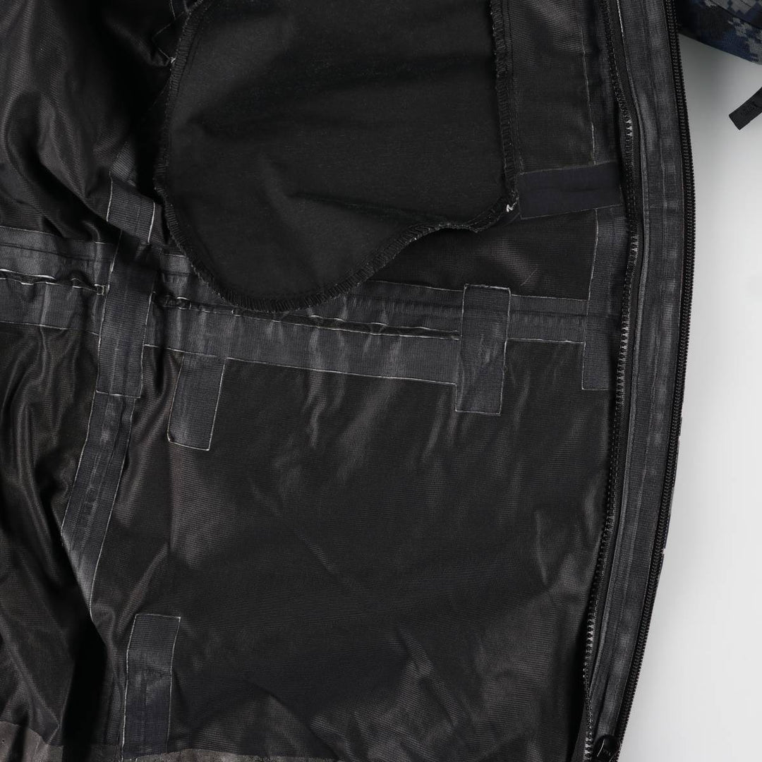 Authentic 2000'S US military camouflage pattern NWU digital camo military Gore-Tex parka, made in the USA, MEDIUM-X-LONG, equivalent to a men's M. Nylon navy blue type Vintage Second Hand