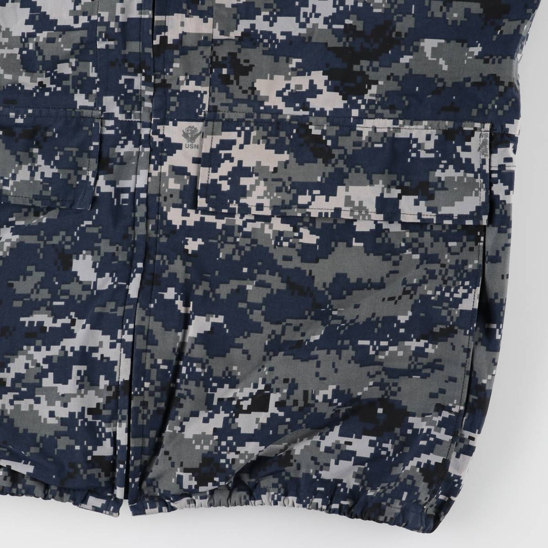 Authentic 2000'S US military camouflage pattern NWU digital camo military Gore-Tex parka, made in the USA, MEDIUM-X-LONG, equivalent to a men's M. Nylon navy blue type Vintage Second Hand