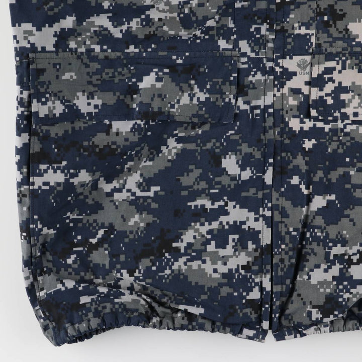 Authentic 2000'S US military camouflage pattern NWU digital camo military Gore-Tex parka, made in the USA, MEDIUM-X-LONG, equivalent to a men's M. Nylon navy blue type Vintage Second Hand