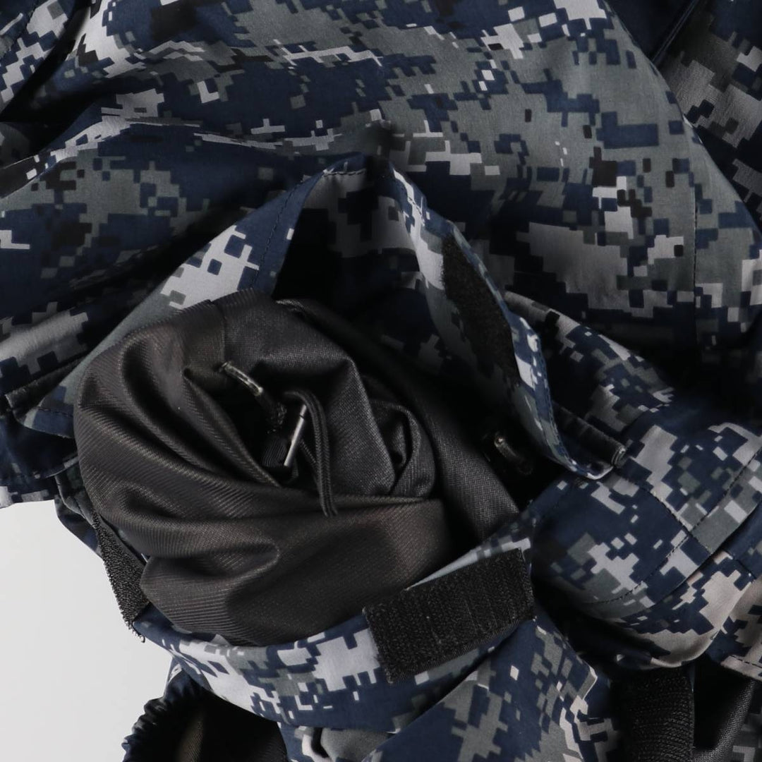 Authentic 2000'S US military camouflage pattern NWU digital camo military Gore-Tex parka, made in the USA, MEDIUM-X-LONG, equivalent to a men's M. Nylon navy blue type Vintage Second Hand