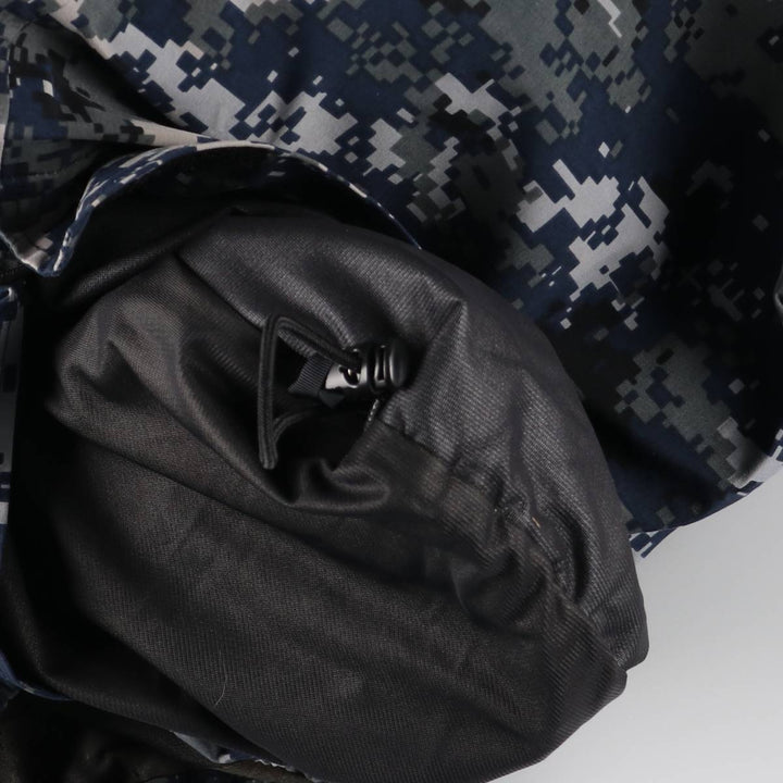 Authentic 2000'S US military camouflage pattern NWU digital camo military Gore-Tex parka, made in the USA, MEDIUM-X-LONG, equivalent to a men's M. Nylon navy blue type Vintage Second Hand