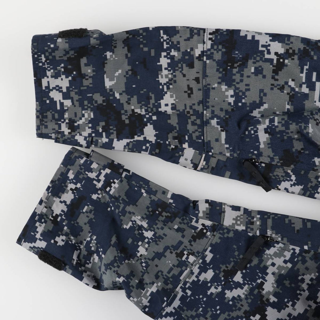 Authentic 2000'S US military camouflage pattern NWU digital camo military Gore-Tex parka, made in the USA, MEDIUM-X-LONG, equivalent to a men's M. Nylon navy blue type Vintage Second Hand