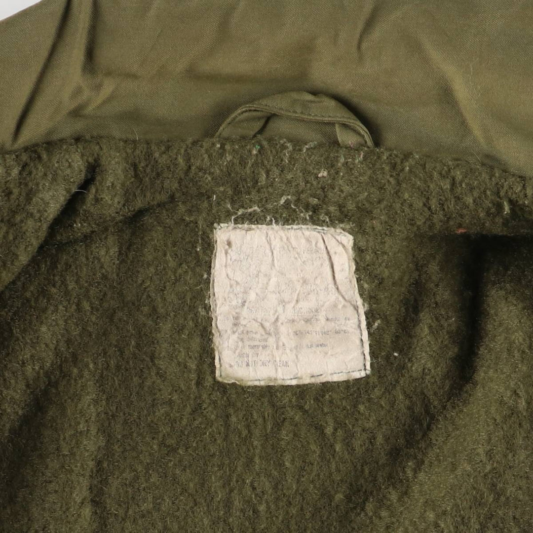 US Navy A-2 Deck Jacket with Back Stencil, Men's Size Medium unclear Khaki type Vintage Second Hand