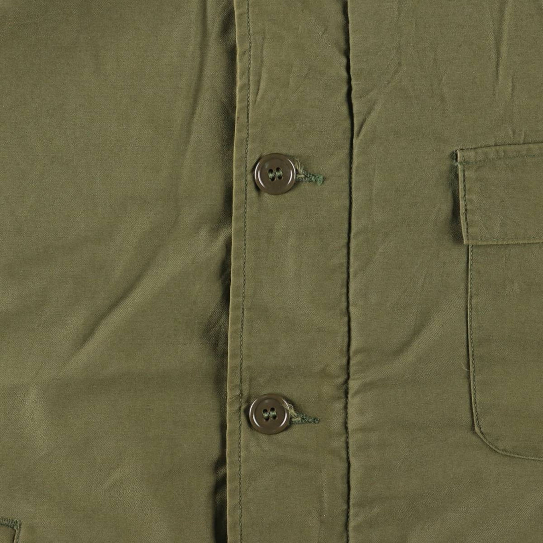 US Navy A-2 Deck Jacket with Back Stencil, Men's Size Medium unclear Khaki type Vintage Second Hand