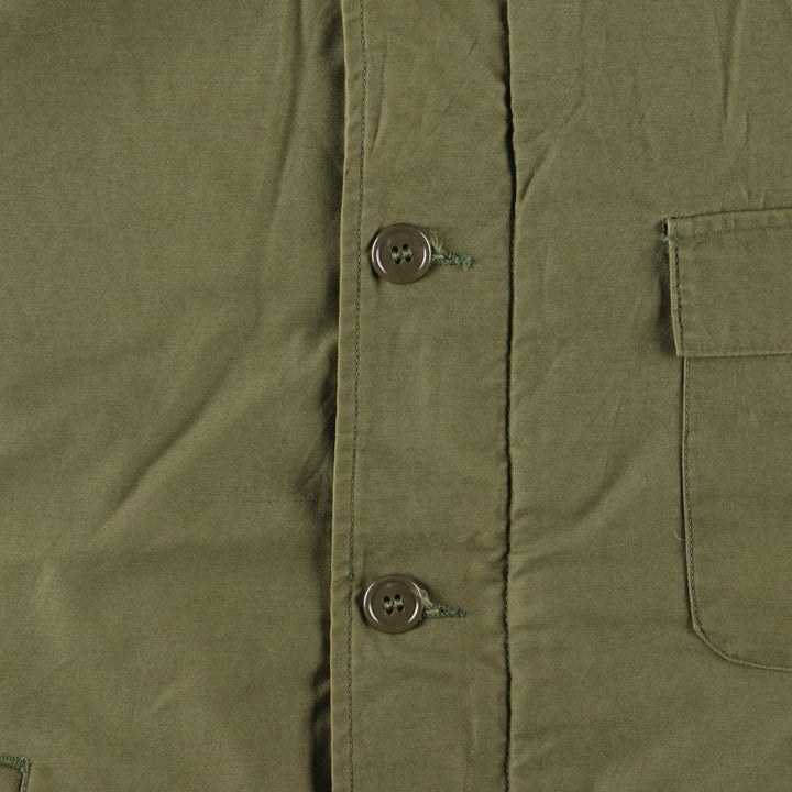 US Navy A-2 Deck Jacket with Back Stencil, Men's Size Medium unclear Khaki type Vintage Second Hand