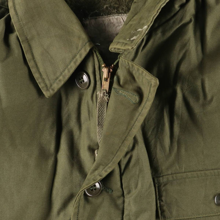 US Navy A-2 Deck Jacket with Back Stencil, Men's Size Medium unclear Khaki type Vintage Second Hand