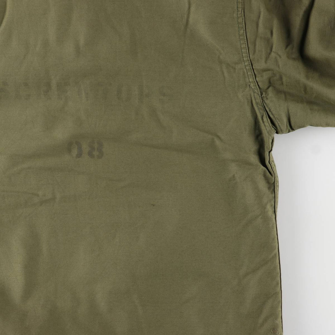 US Navy A-2 Deck Jacket with Back Stencil, Men's Size Medium unclear Khaki type Vintage Second Hand