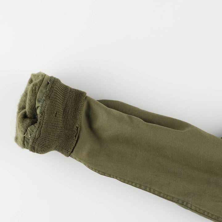 US Navy A-2 Deck Jacket with Back Stencil, Men's Size Medium unclear Khaki type Vintage Second Hand