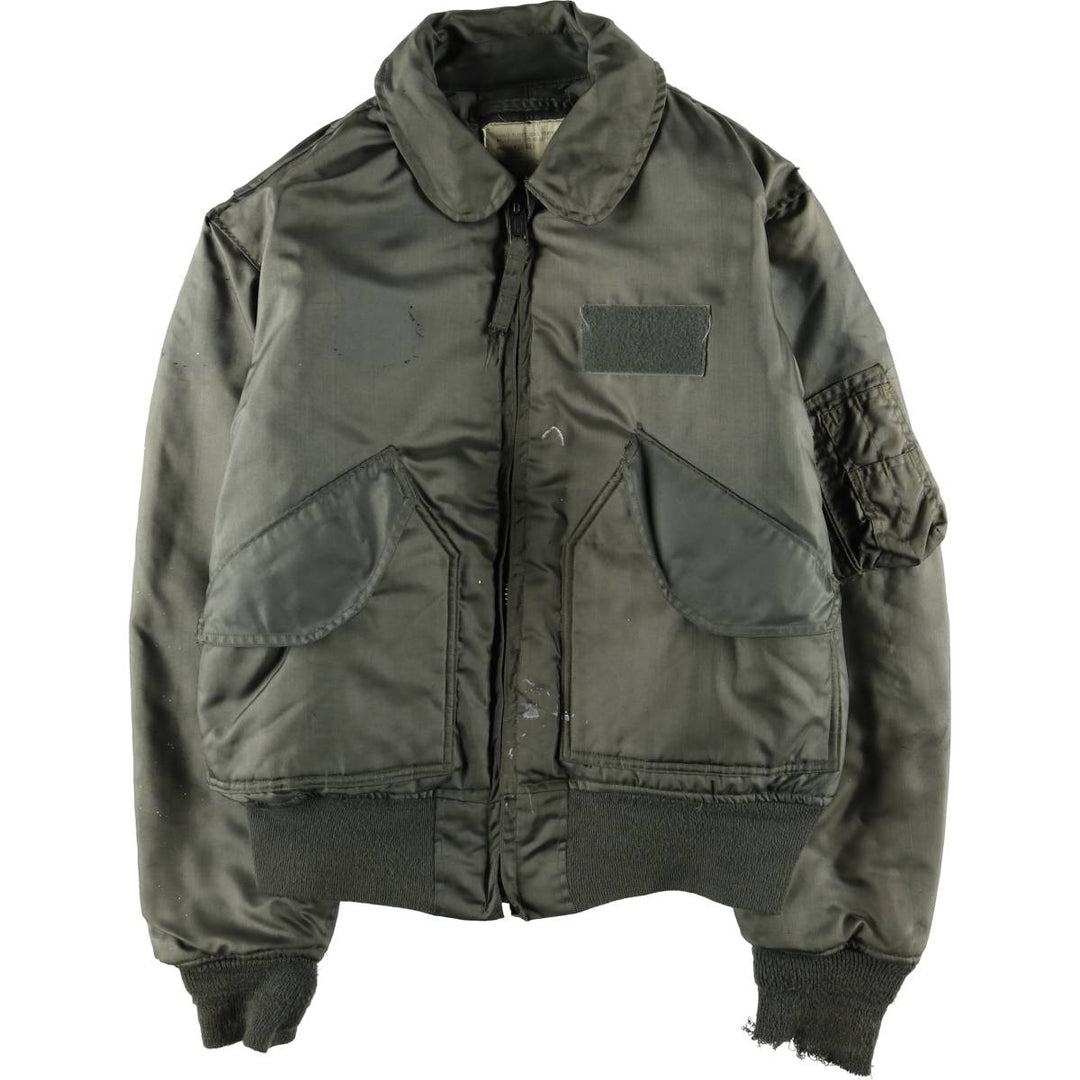 70's US military actual product CWU-45 Aromatic polyamide Khaki type Vintage Second Hand