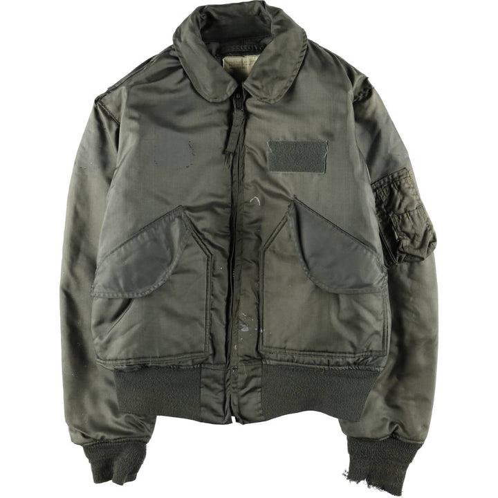 70's US military actual product CWU-45 Aromatic polyamide Khaki type Vintage Second Hand