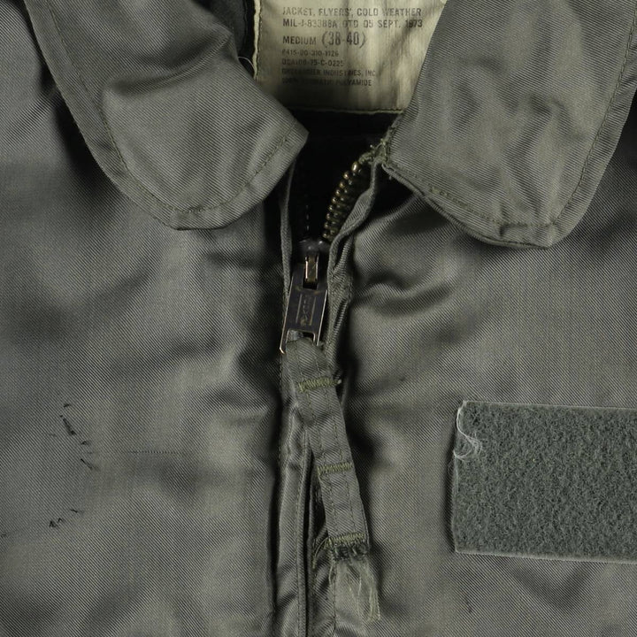 70's US military actual product CWU-45 Aromatic polyamide Khaki type Vintage Second Hand