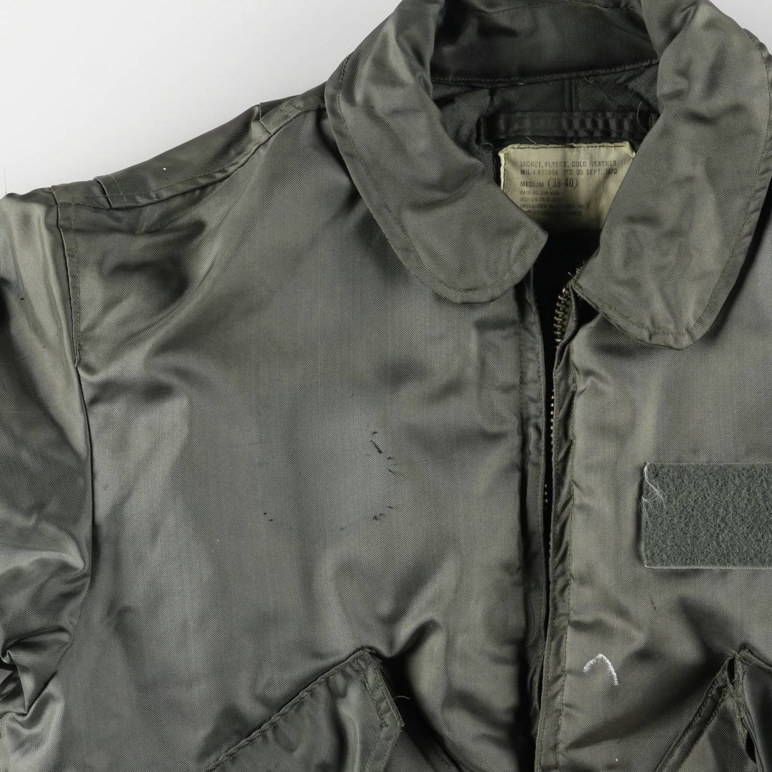 70's US military actual product CWU-45 Aromatic polyamide Khaki type Vintage Second Hand