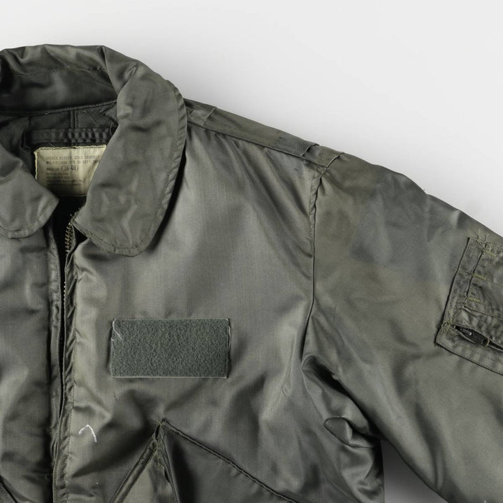 70's US military actual product CWU-45 Aromatic polyamide Khaki type Vintage Second Hand