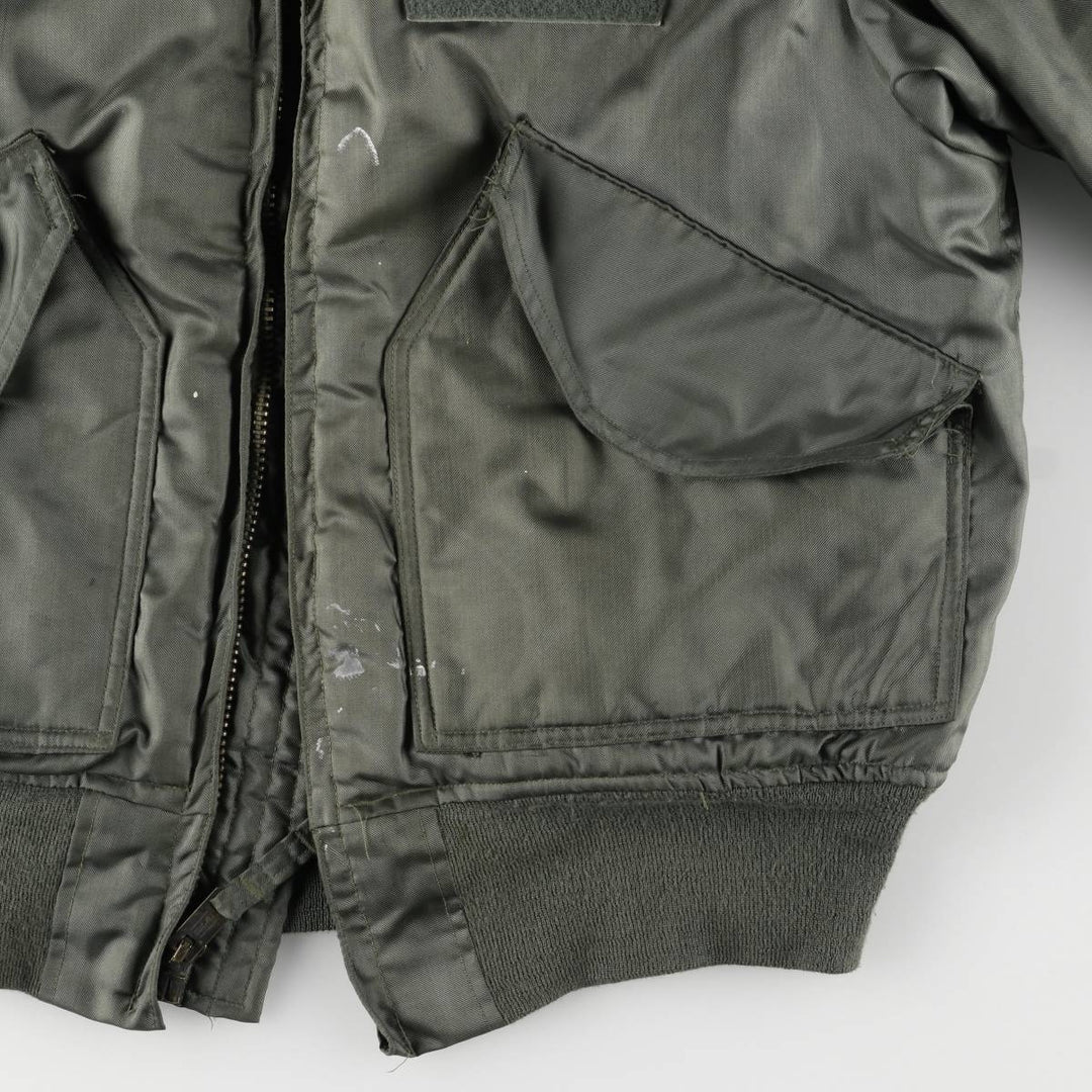 70's US military actual product CWU-45 Aromatic polyamide Khaki type Vintage Second Hand