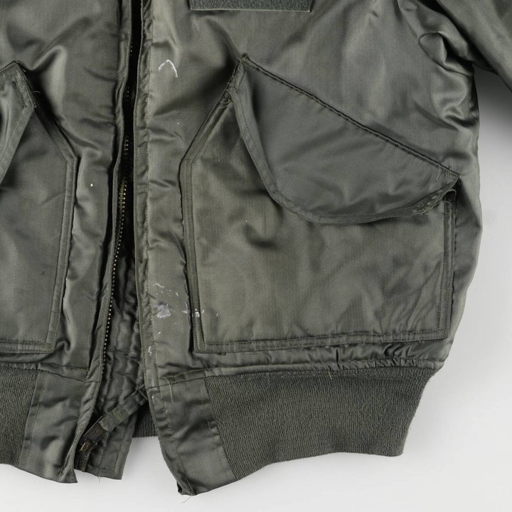 70's US military actual product CWU-45 Aromatic polyamide Khaki type Vintage Second Hand