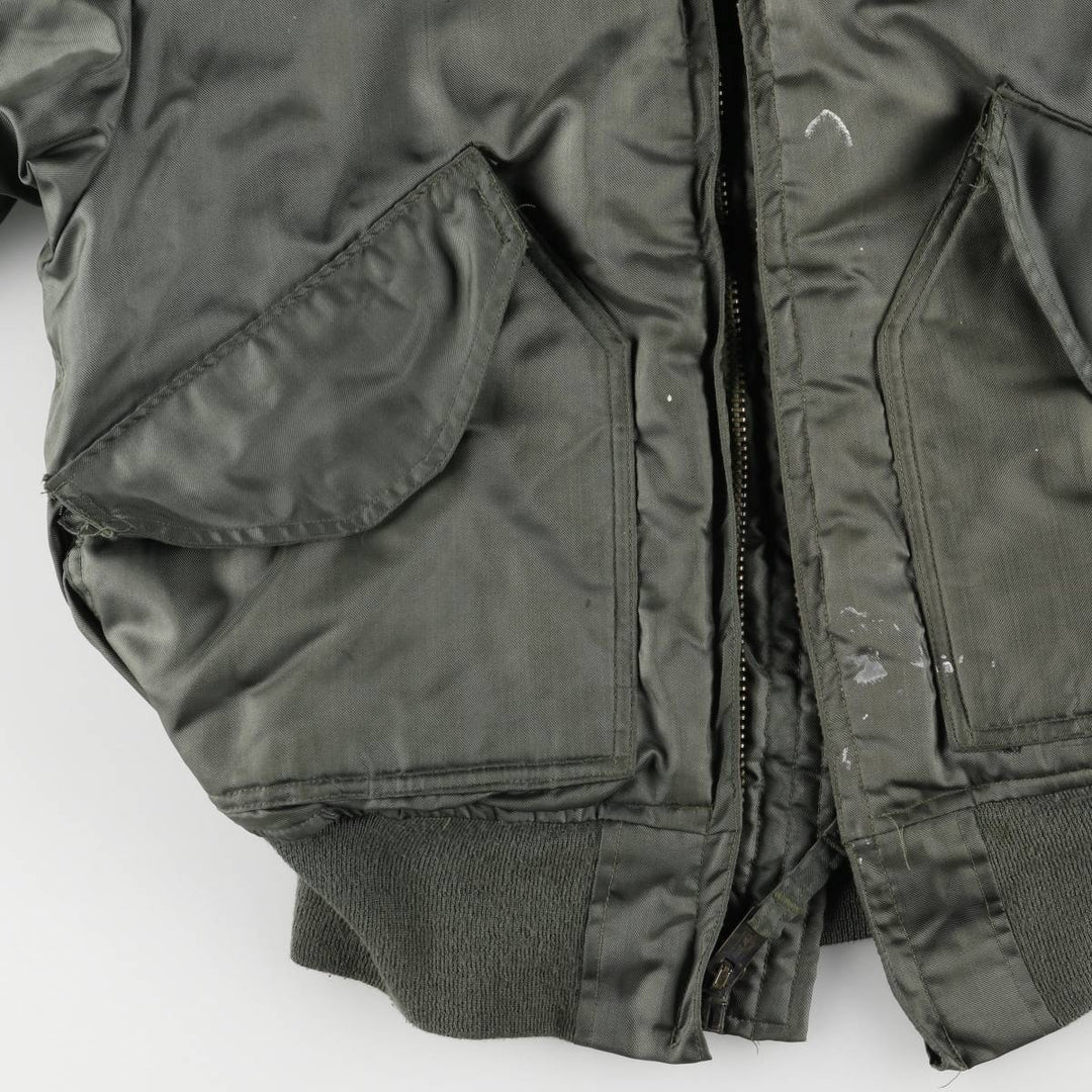 70's US military actual product CWU-45 Aromatic polyamide Khaki type Vintage Second Hand