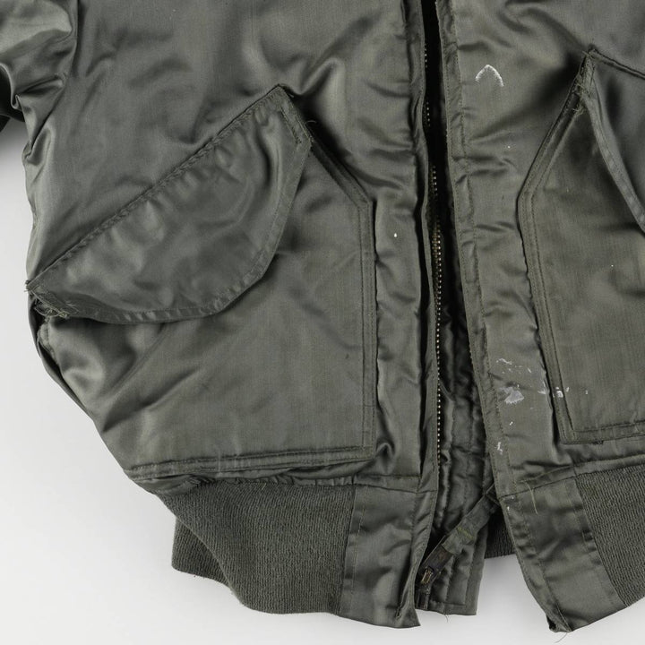 70's US military actual product CWU-45 Aromatic polyamide Khaki type Vintage Second Hand