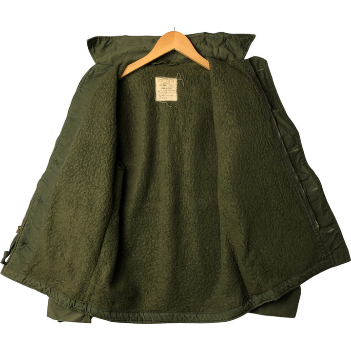 Authentic 1970'S US Navy A-2 Military Deck Jacket, Made in USA, Small (34-36), Men's Size Small, Vintage Nylon Khaki type Vintage Second Hand