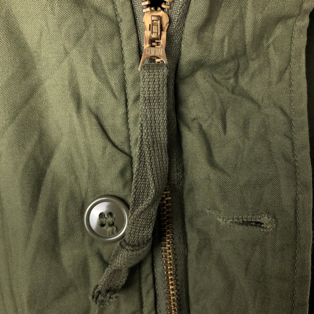 Authentic 1970'S US Navy A-2 Military Deck Jacket, Made in USA, Small (34-36), Men's Size Small, Vintage Nylon Khaki type Vintage Second Hand