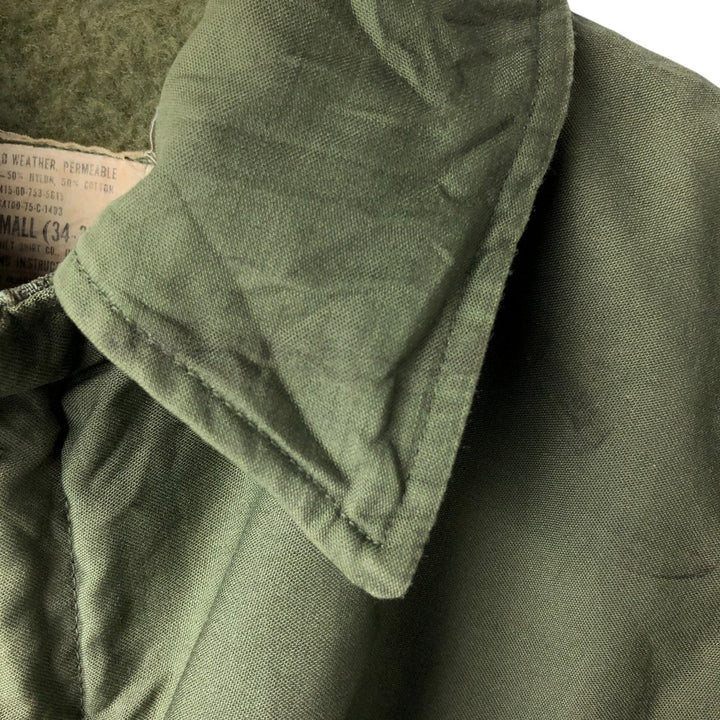 Authentic 1970'S US Navy A-2 Military Deck Jacket, Made in USA, Small (34-36), Men's Size Small, Vintage Nylon Khaki type Vintage Second Hand