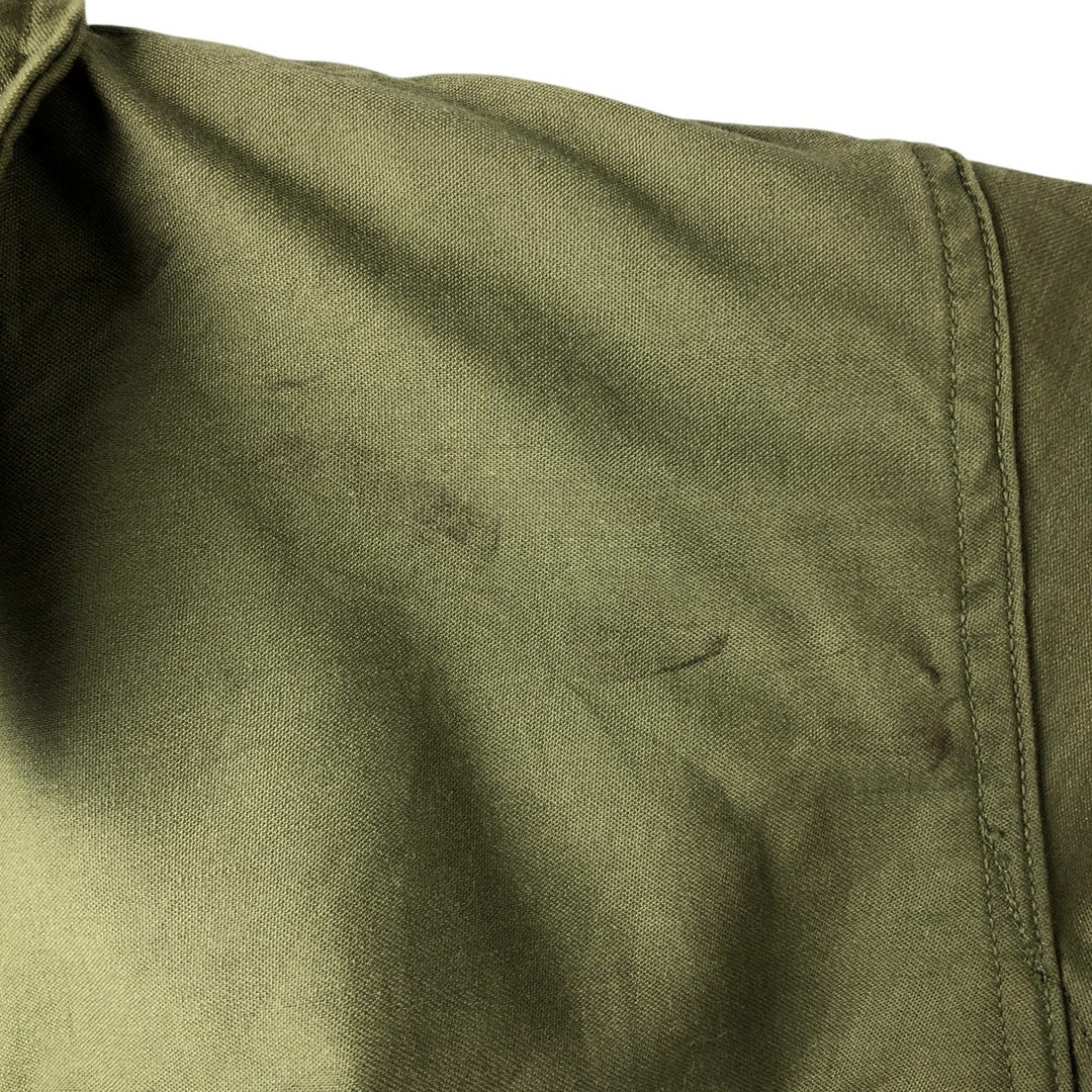 Authentic 1970'S US Navy A-2 Military Deck Jacket, Made in USA, Small (34-36), Men's Size Small, Vintage Nylon Khaki type Vintage Second Hand